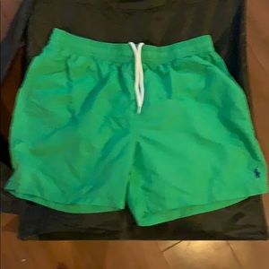 Polo RL swim trunks.